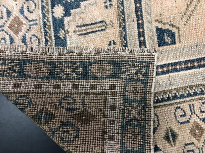 antique handmade floor oushak tribal area rug 10