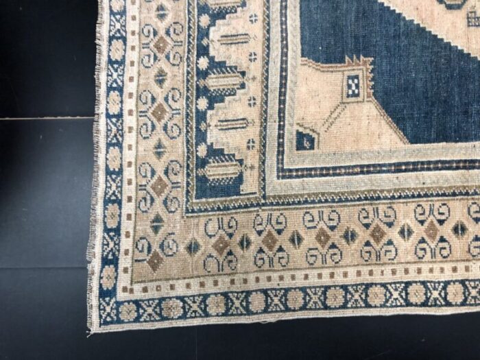 antique handmade floor oushak tribal area rug 9