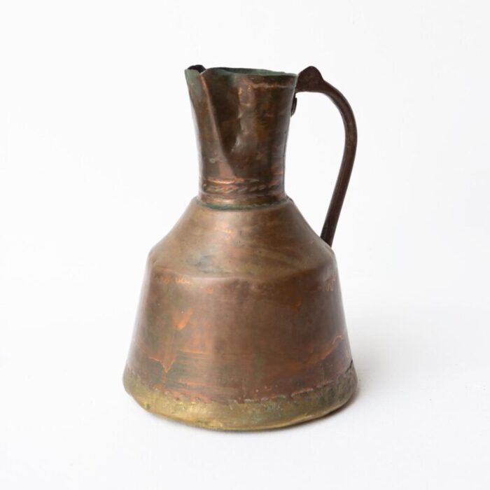 antique islamic primitive copper water jug ewer ottoman empire 19th century 1146