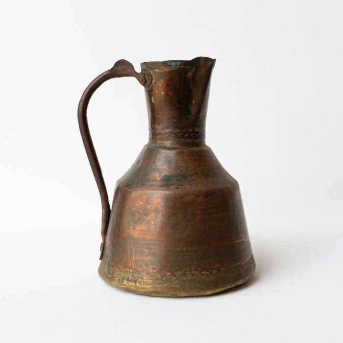 antique islamic primitive copper water jug ewer ottoman empire 19th century 2375