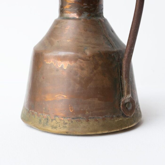 antique islamic primitive copper water jug ewer ottoman empire 19th century 3052