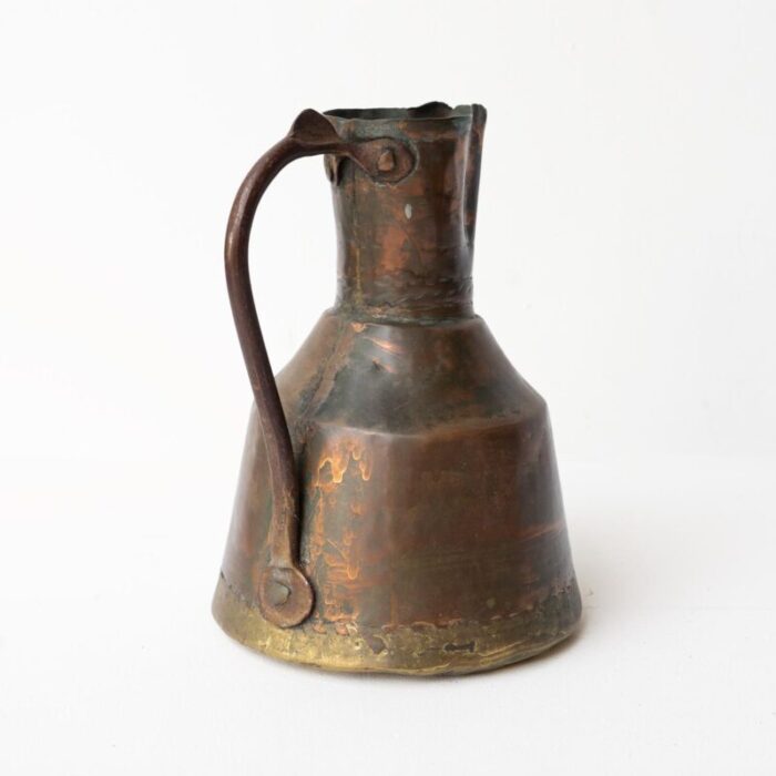 antique islamic primitive copper water jug ewer ottoman empire 19th century 5795