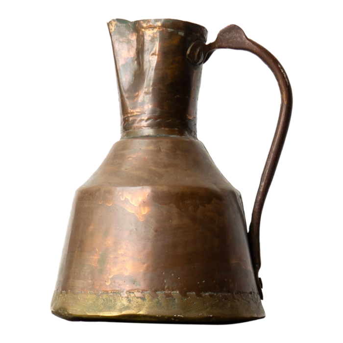 antique islamic primitive copper water jug ewer ottoman empire 19th century 9466