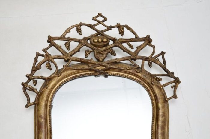 antique italian giltwood mirror 1860 8862