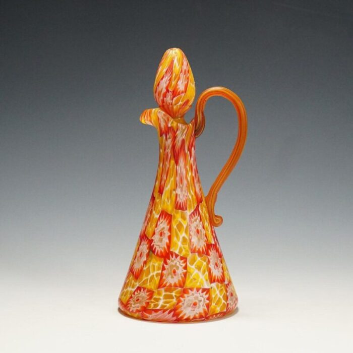 antique millefiori jug with handles from fratelli toso 1920 2