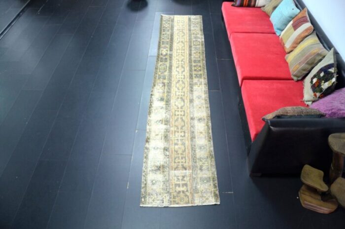 antique oushak runner rug 3