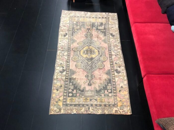 antique oushak wool area rug 2