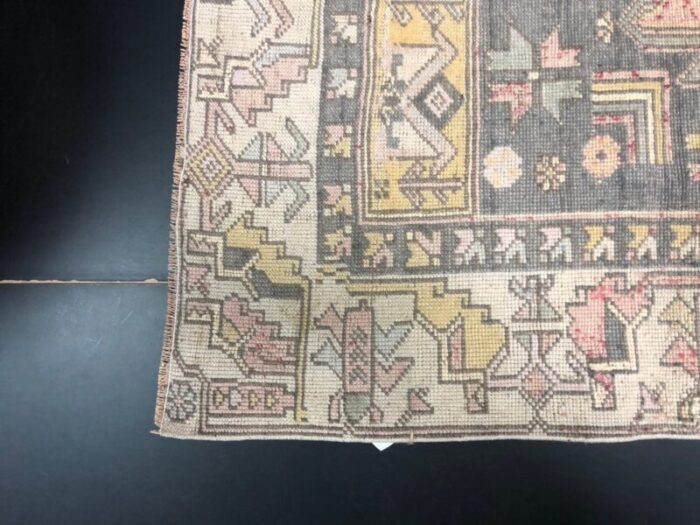 antique oushak wool area rug 8