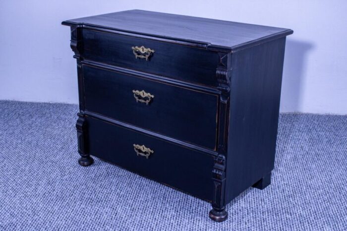 antique pine chest of drawers or commode 1920s 4121