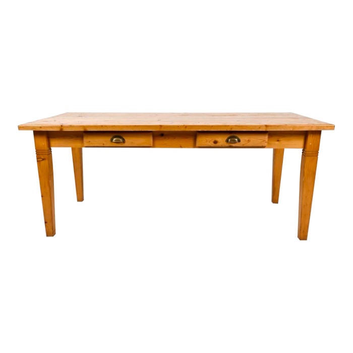 antique pine farmhouse dining table 0353