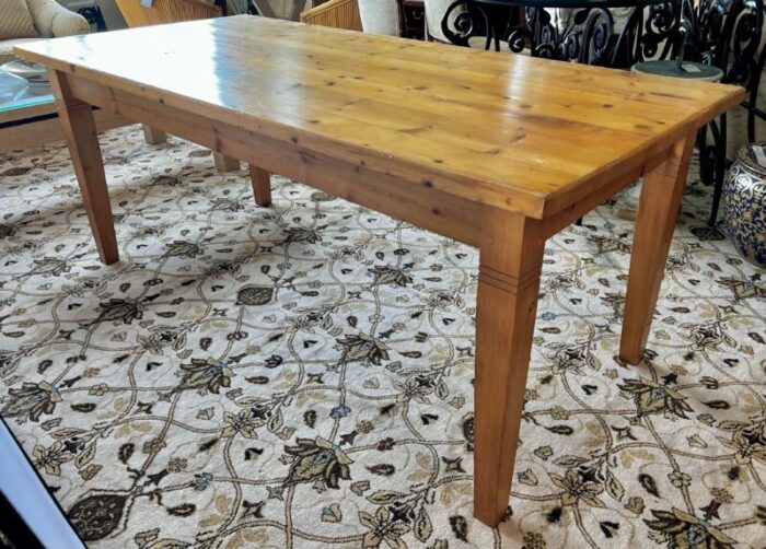 antique pine farmhouse dining table 8373