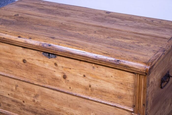 antique pine trunkchest 1890s 0290