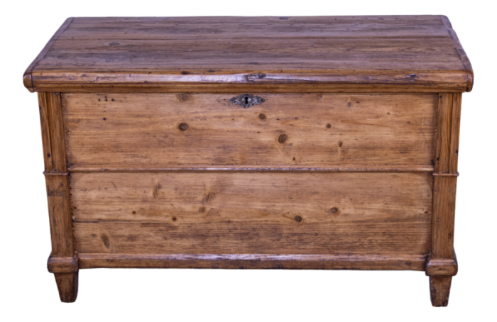 antique pine trunkchest 1890s 2507