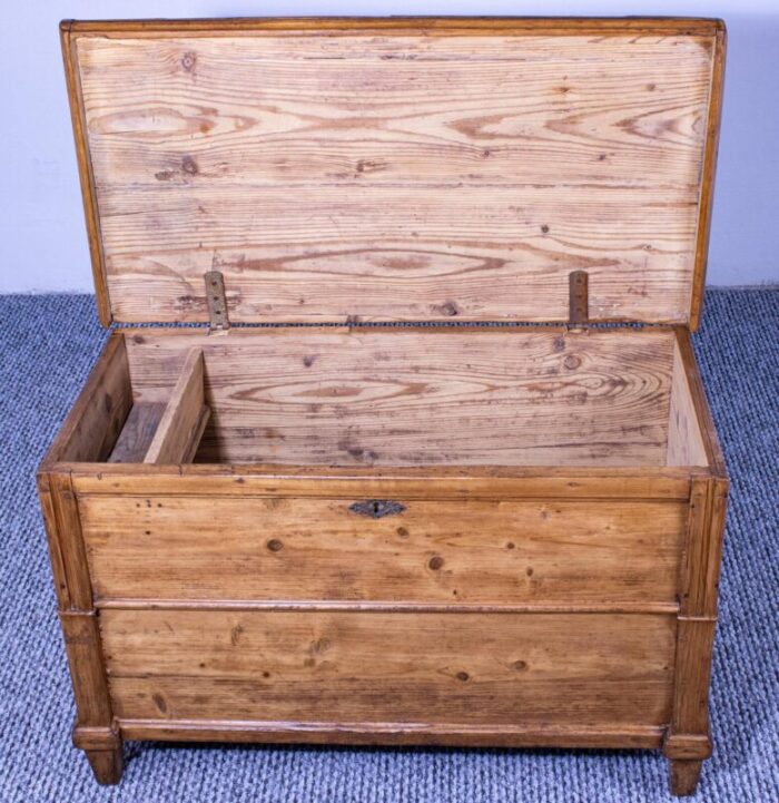 antique pine trunkchest 1890s 6001