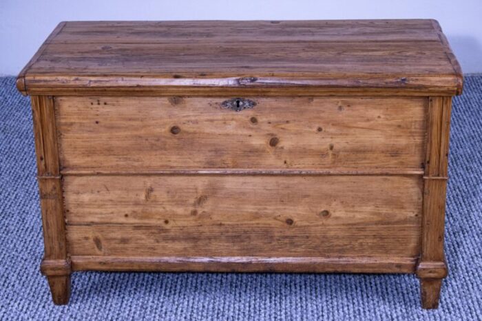 antique pine trunkchest 1890s 9554