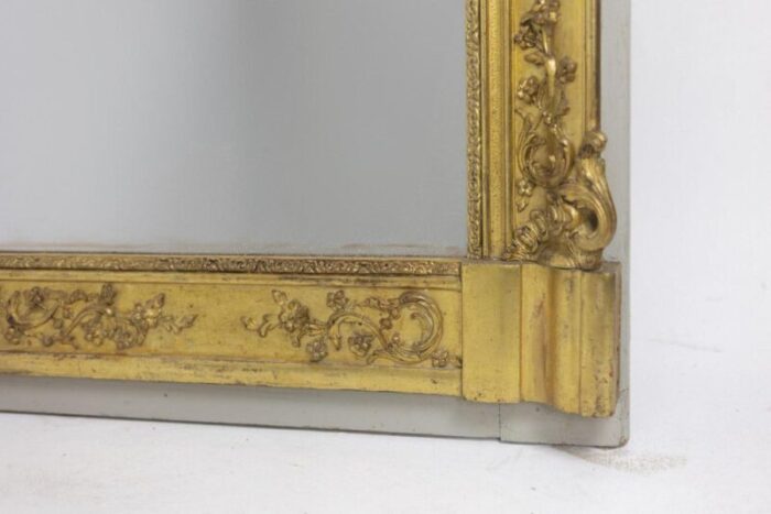 antique regency style mirror in gilded wood 10