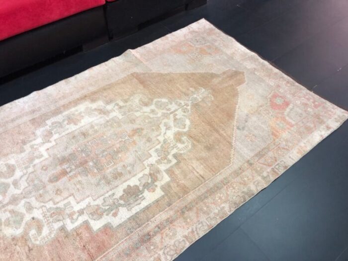 antique turkish pale rug in wool 6