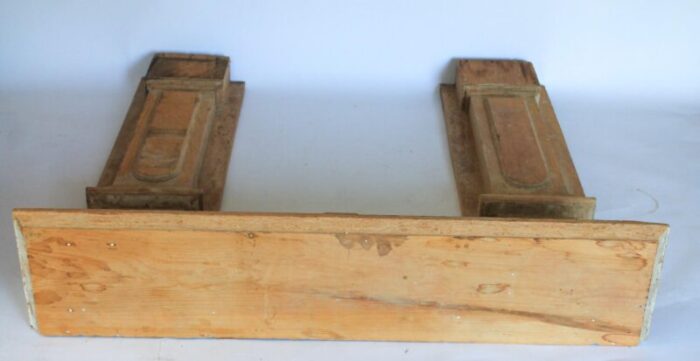 architectural salvage antique carved fireplace mantel surround 2295