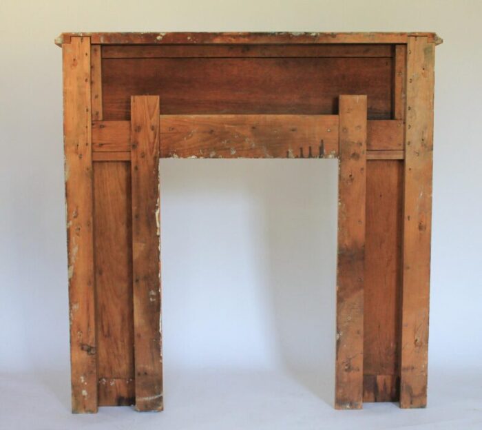 architectural salvage antique carved fireplace mantel surround 6464