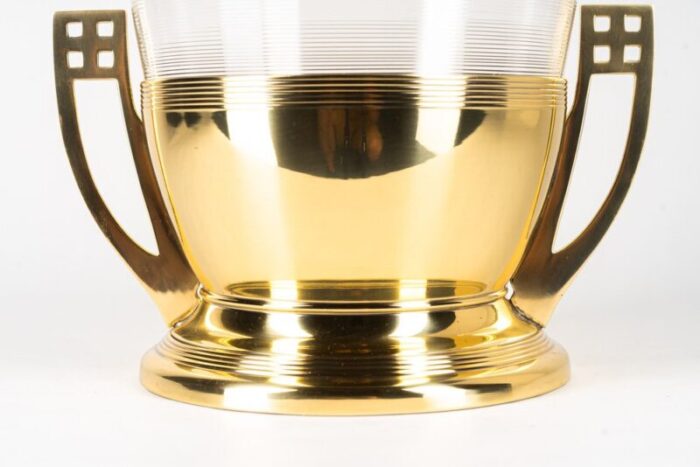 art deco bowl brass and glass viennas around 1920s 13