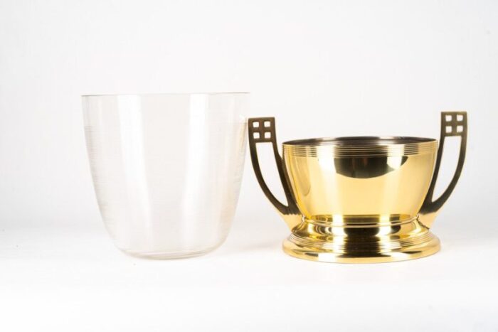 art deco bowl brass and glass viennas around 1920s 9