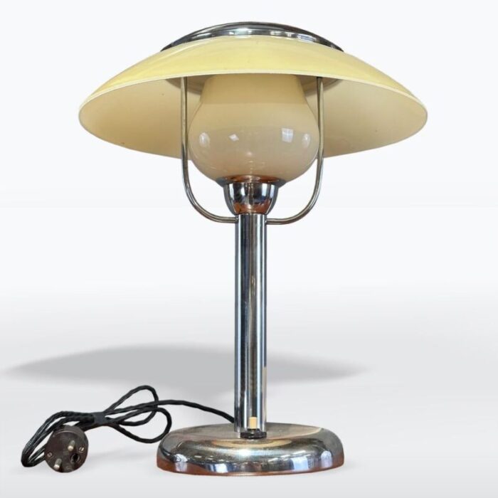 art deco chrome table lamp 1930s 1508