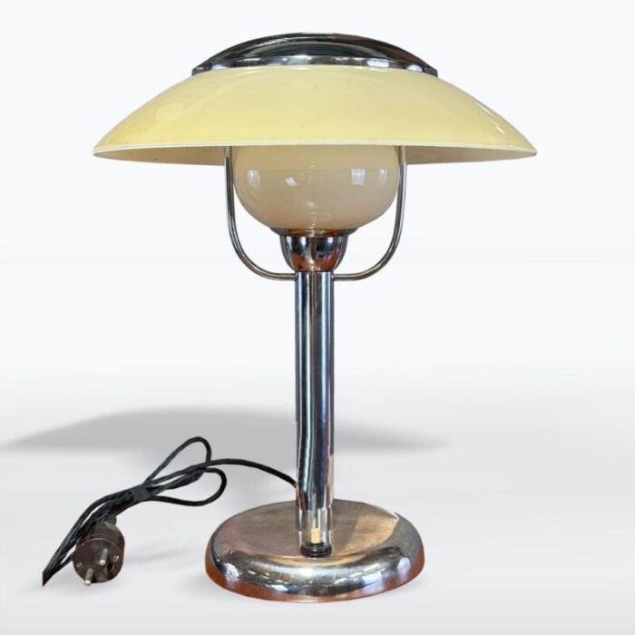 art deco chrome table lamp 1930s 2737