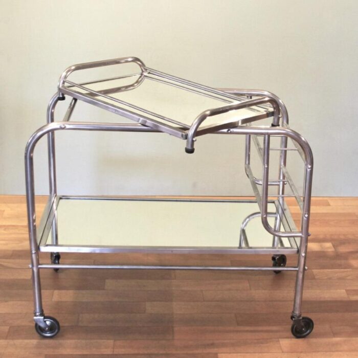 art deco french bar trolley 1940s 2449