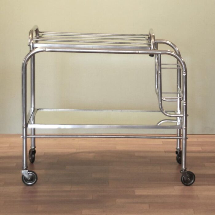 art deco french bar trolley 1940s 5420