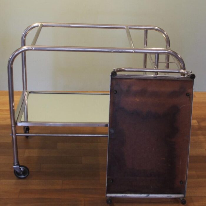 art deco french bar trolley 1940s 8699