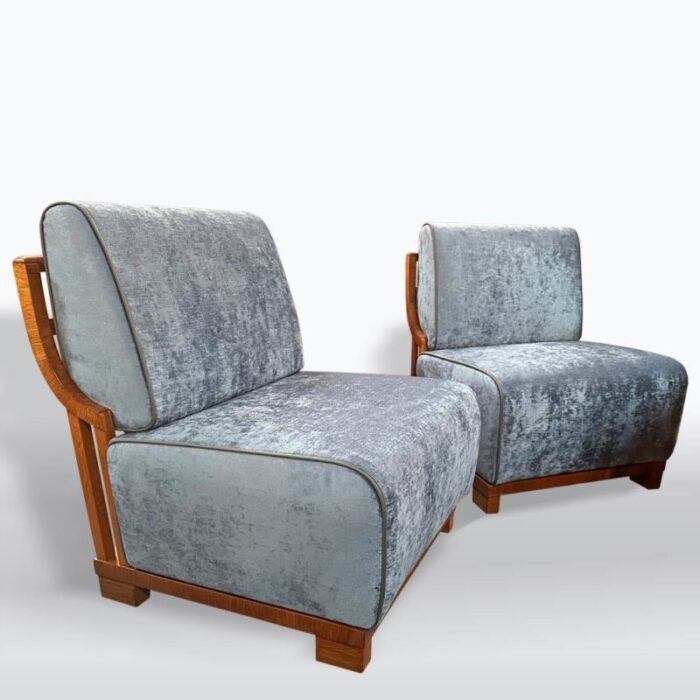 art deco lounge chairs 1930s set of 2 2895