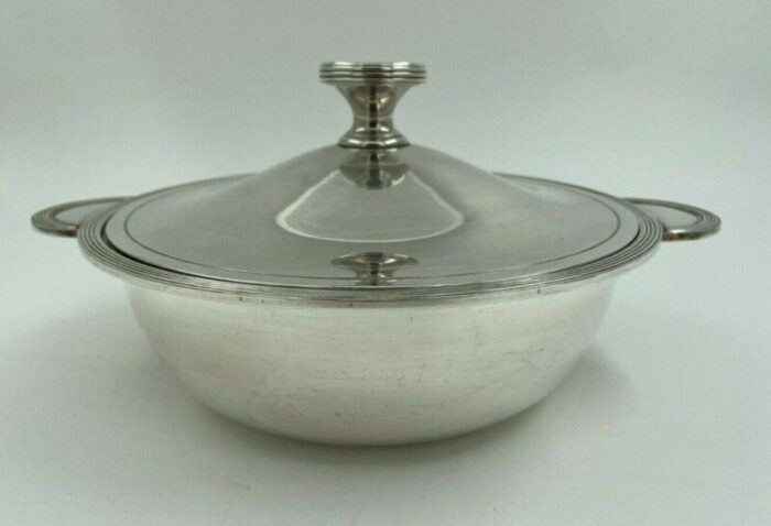 art deco silver plated metal tureen from christofle 1