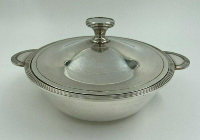 art deco silver plated metal tureen from christofle 12