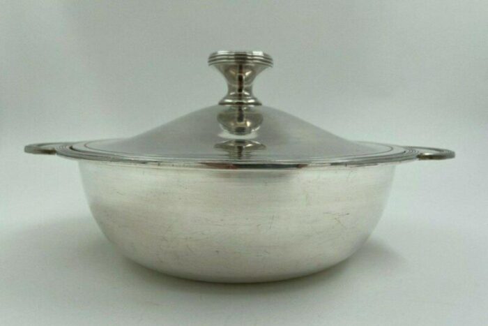 art deco silver plated metal tureen from christofle 2