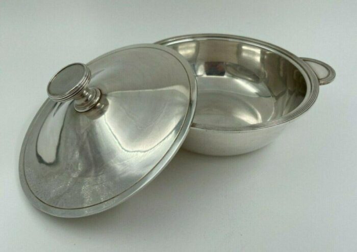 art deco silver plated metal tureen from christofle 8