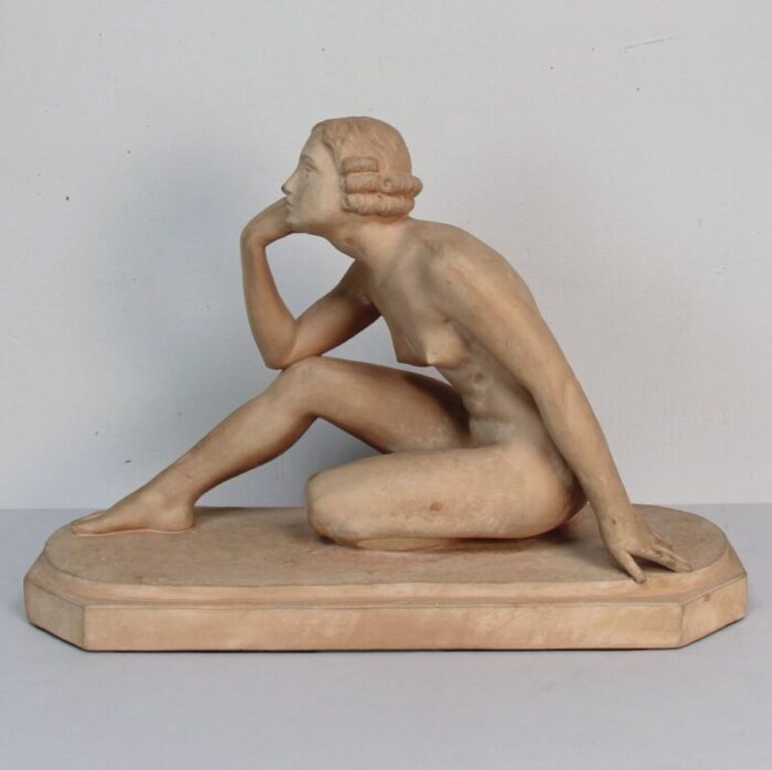 art deco terracotta sculpture by lucien alliots 3