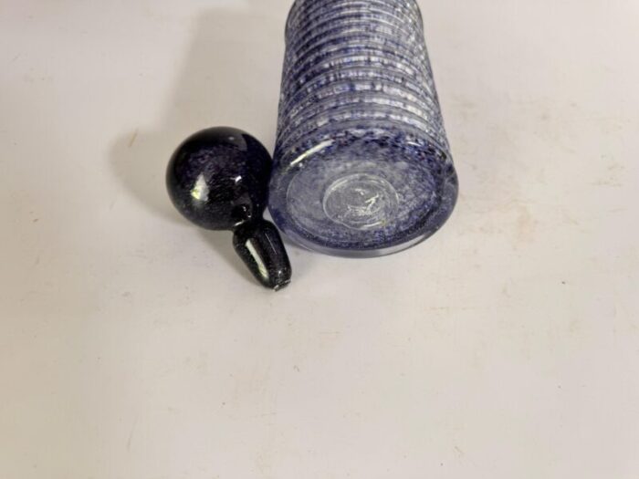 art glass boot vase in purple from biot france 1960 0085