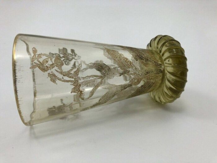 art nouveau crystal wine glass by emile galle 8