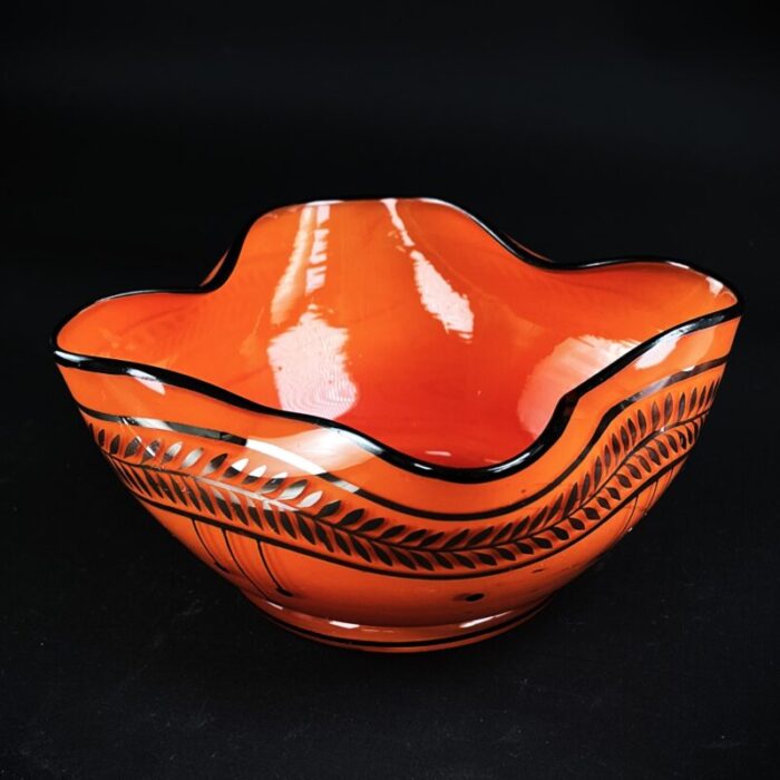 art nouveau glass bowl by michael powolny for loetz 1890s 0199