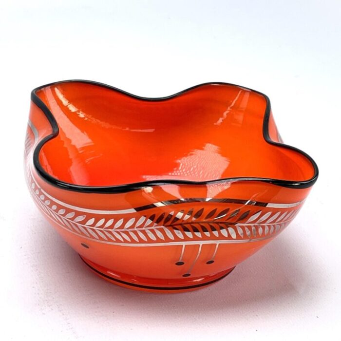 art nouveau glass bowl by michael powolny for loetz 1890s 5492