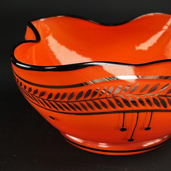 art nouveau glass bowl by michael powolny for loetz 1890s 6338