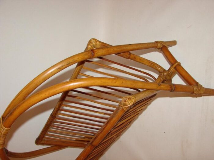 bamboo newspaper rack 1970s 6