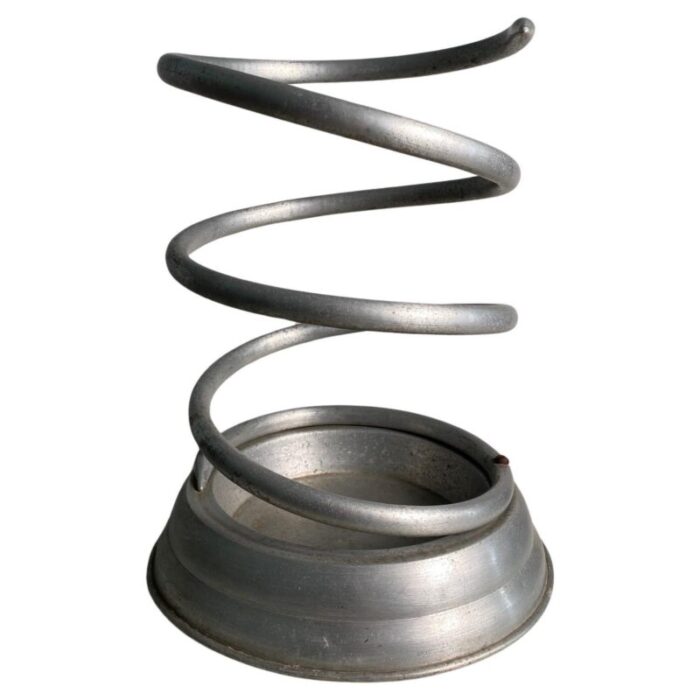 bauhaus serpentine metal umbrella stand 1930s 3772