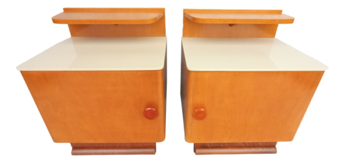 bedside tables by frantisek jirak for tatra 1960s set of 2 7252