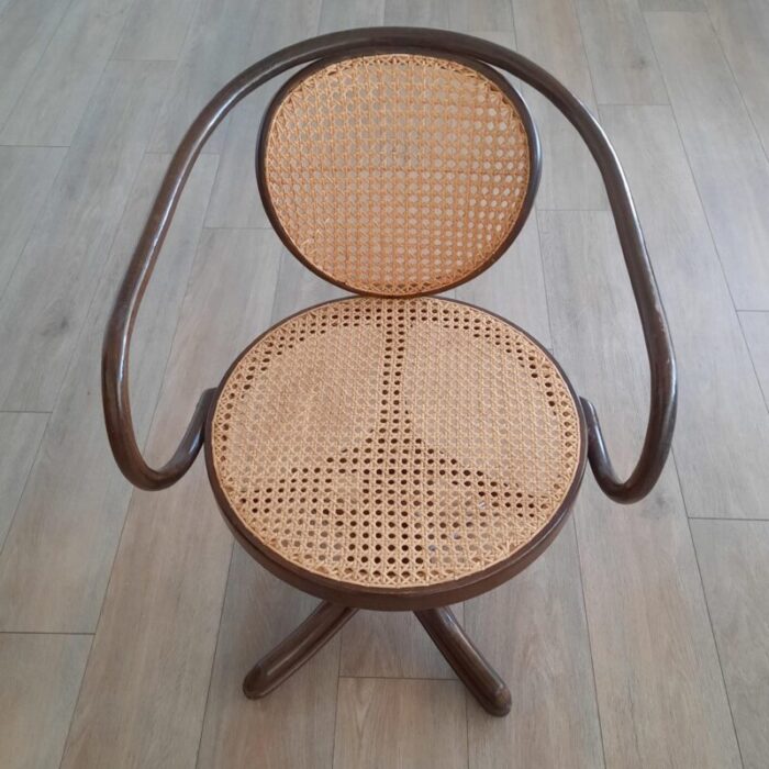 bentwood no 5501 swivel chair from thonet 1960s 4571