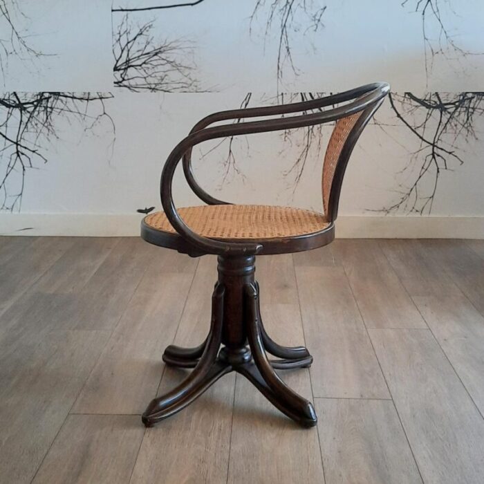 bentwood no 5501 swivel chair from thonet 1960s 8980