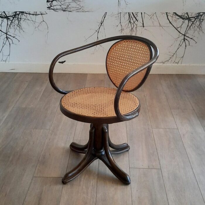 bentwood no 5501 swivel chair from thonet 1960s 9753