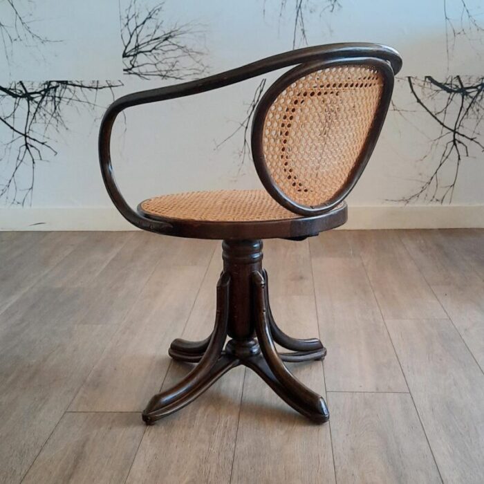 bentwood no 5501 swivel chair from thonet 1960s 9757