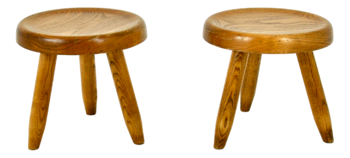 berger stools attributed to charlotte perriand 1950s set of 2 1303