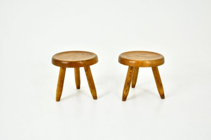 berger stools attributed to charlotte perriand 1950s set of 2 1325